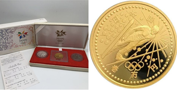 長野オリンピック冬季競技大会記念貨幣3種プルーフ貨幣セット