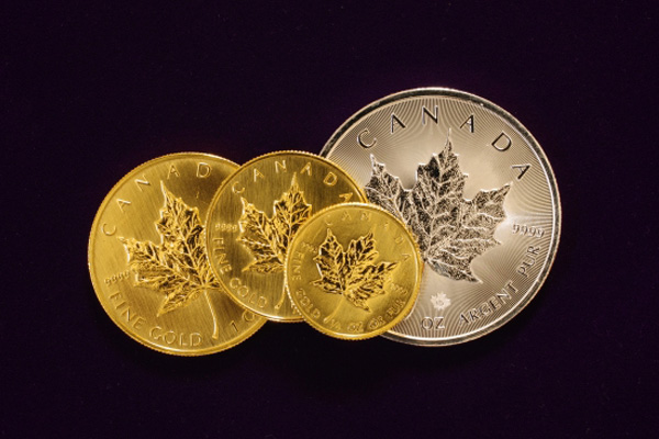 金貨としての流通量世界一のメイプルリーフ金貨
